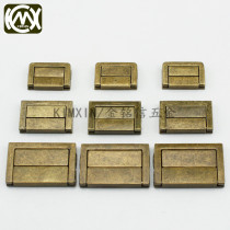 Manufacturers supply wooden box lock flat square lock 31*20mm green bronze color special small square lock 022
