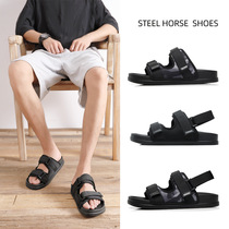  2020 summer new sandals mens Korean version of the trend ins soft-soled all-match sports and leisure drive outside to wear beach shoes