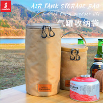 Mountain customer outer barrel-shaped G5 flat air tank storage bag camping Steam Lantern portable anti-collision storage bag