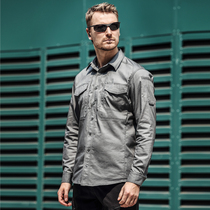 New Pursuer Tactical Shirt Male Long Sleeve Autumn Winter Commute Outdoor Elastic Abrasion Proof Splash Water Functional Lining Clothing