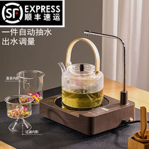 Electric pottery stove automatic water supply tea cooker household pumping small tea stove Mini small desktop glass silent induction cooker