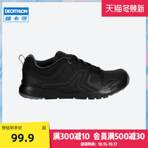 Decathlon sneakers mens spring and summer black soft bottom shock-absorbing shoes breathable casual running shoes mens shoes MSWR