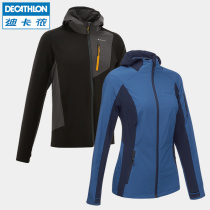 Decathlon outdoor mountaineering jacket soft shell coat windbreaker mens thin coat summer sports casual jacket ODT1