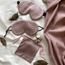 Love at first sight advanced gray series gray pink double-sided silk blindfold girls solid color blindfold silk