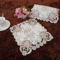 Pastoral fabric exquisite embroidery paper drawing paper towel box set car tissue box set paper towel