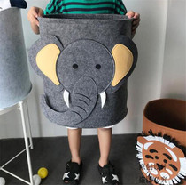 Big lion Big version childrens toy storage basket felt large dirty clothes basket baby debris sorting storage box
