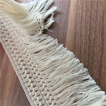 Beige new pastoral beige widened pure cotton tassel lace accessories