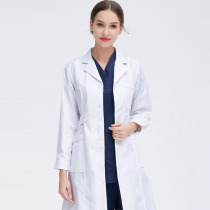  White coat long-sleeved mens and womens nurse clothes beauty salon overalls Doctor experimental student clothes Medical white hanging winter clothes