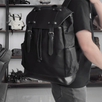 Retro shoulder bag locomotive backpack anti-splash water riding bag with cover helmet bag travel bag sail large capacity computer bag