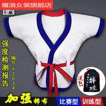 Chinese style wrestling clothes Red and blue traditional wrestling clothes Chinese style wrestling clothes girdle thick cotton wrestling clothes