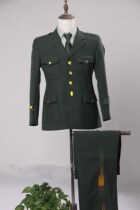 New style uniform mens and womens olive green Lu section Wu section Cadre uniform suit spring and autumn uniform clothes pants