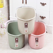Rubber cotton mop bucket household sponge flat mop cleaning bucket rectangular portable plastic bucket wash bucket