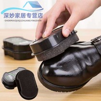 Shoe polish shoes maintenance brightening double-sided sponge shoes colorless shoe wax shoe polish brush