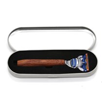 German high-grade blood wood manual razor Mens razor Geely head universal shaving knife with travel box