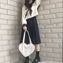 Japanese jk uniform skirt genuine full set of summer cool long dress basic orthodox original long sleeve college Feng Shui hand suit