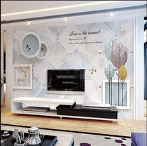 Bamboo wood fiber background Wall new Chinese custom living room sofa TV bedroom quick decoration simple integrated wall panel