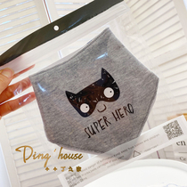 (1 pack) Class A cotton baby saliva towel baby cotton triangle newborn bib feeding milk towel double-sided