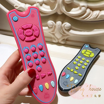 Baby simulation TV remote control children with music English learning remote control educational cognitive toy
