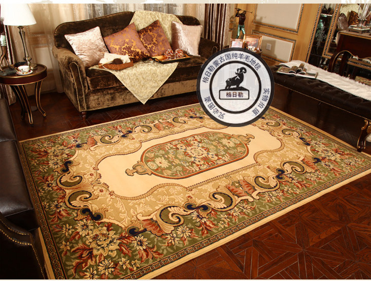 Direct sales of Mongolian pure wool three-dimensional pattern living room bedroom study conference room dining room window carpet mat