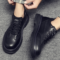 New Black Martin Boot Men Low Gang Inn Wind Garn Boots Leather Shoes Leather Men Shoes Winter Casual Tooling Boots