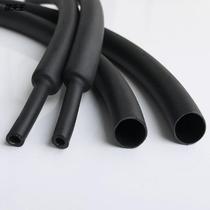 6 4mm black heat-shrink pipe with glue wire protective sleeve insulation casing double wall heat-shrink pipe heat customisation