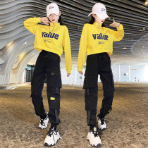 Short Sweatshirt Suit Women Casual Fashion 2022 Spring New Students Sports Clothes Overalls Spring Autumn Two Sets