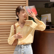 Pregnant women professional shirt Summer chiffon small shirt spring summer doll shirt 2021 New thin size pregnancy shirt