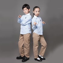 Golden Bird Ningbo unified school uniform Primary School long sleeve shirt set