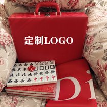 Custom luxury Mahjong household hand rub large medium black red birthday wedding gift Audi doir