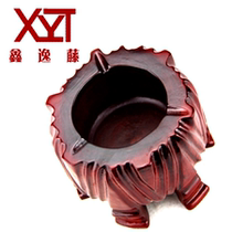 Xin Yi Vines Pear Wood Hexagon Ashtrays Vietnamese Red Wood Real Wood Carving Neoclassical Home Ashtrays Handicraft