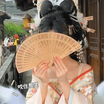 中国香木扇子　骨董品　50cm 扇子 中国香木扇子 骨董品 50cm 扇子 高级檀香扇-高级檀香扇促销