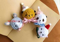 New crochet doll illustration electronic tutorial bear rabbit dog panda ball series illustration 4