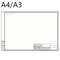 a3 drawing with frame engineering drawing drawing drawing A4 hand-painted mechanical civil engineering drawing drawing drawing draft paper