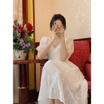 Skirt Summer 2021 Summer New Belly Chic Design Sense Small Skinny Tea Break French Fried Street Dress