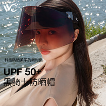 VVC sunscreen black knight womens air top anti-UV full face sunhat sunhat sunhat summer great hat 2022