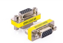 Video pair connector 15 hole to 15 hole computer VGA signal line docking extension head lengthening 15-pin cable