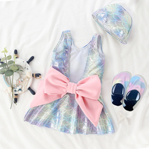 Childrens swimsuit Female one-piece girl Mermaid princess Small medium large child baby Baby bathing suit Skirt swimsuit