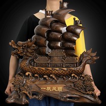 Smooth sailing Dragon boat sailing decoration Home living room decoration crafts company opening office decoration
