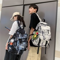2021 Harajuku style schoolbag female junior high school students students tide cool large capacity backpack male summer card