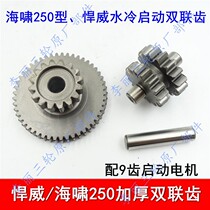 Zongshen Tsunami 250 Humvee Water-cooled Engine Motor Double Tooth 1649 Starting Motor Bridge 9-tooth Gear