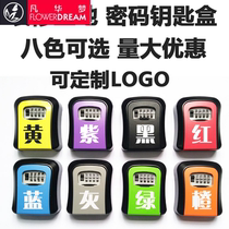 Creative door hidden key door password key box home homestay anti-theft cats eye decoration site wall