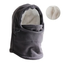 Autumn and winter outdoor padded hat riding windproof cap integrated hat bib sleeve hat cs warm mask