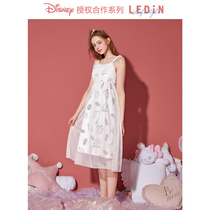 Lemachi Sleeping Dress Woman Summer Mary Cat Tennis Yarn Harness Dress Sexy Lace Cute Sweet And Sweet Girl With Breast Padded Cotton