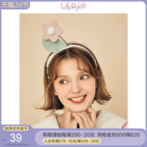 Rakucho three-dimensional peach blossom headband hairband female cute cartoon small flower wash faceband autumn and winter photo modeling hair accessories