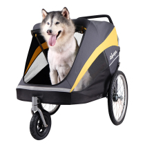 Ibiyaya Yibi ah FS2180 gold bus pet stroller large dog out trolley gold Mao
