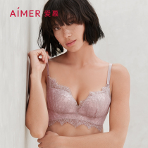 (Cave Cup) love underwear female Josephine garden without steel ring gathered thick cup lace bra AM170611