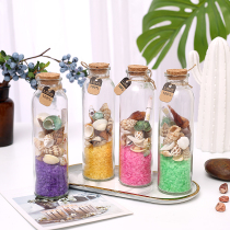 Colored sand fine sand glass wishing bottle Drift bottle Lucky bottle Home decoration gift handicraft decoration Creative decoration