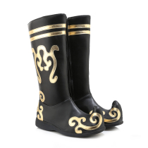 Tibetan dance dance boots male shoes low-heeled dance boots stage performance shoes minority dance riding boots