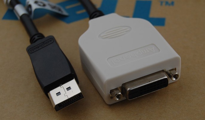 New DELL HP Displayport to DVI DP to DVI Bizlink amphenol foundry
