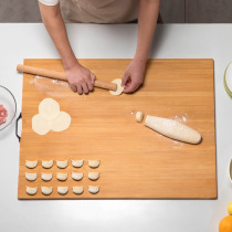 Rolling panel kitchen household and panel solid wood large kneading board non-stick board antibacterial mildew bamboo cutting board